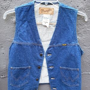 NWT Vintage Wrangler Denim Vest